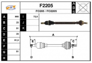 Вал SNRA F2205