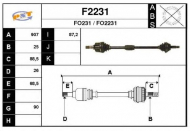 Вал SNRA F2231