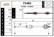 Вал SNRA F2463