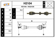 Вал SNRA H2104