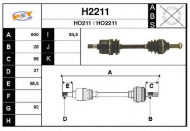 Вал SNRA H2211
