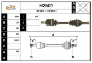 Вал SNRA H2501