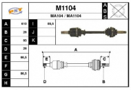 Вал SNRA M1104