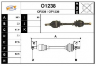 Вал SNRA O1238
