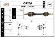 Вал SNRA O1254