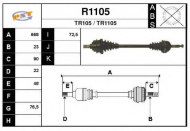 Вал SNRA R1105