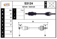 Вал SNRA S3124