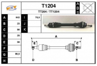 Вал SNRA T1204