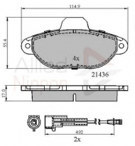 Комплект тормозных колодок COMLINE ADB2509