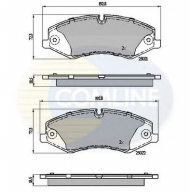 Комплект тормозных колодок COMLINE CBP02030