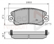 Комплект тормозных колодок COMLINE ADB4129