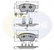 Комплект тормозных колодок COMLINE CBP11740
