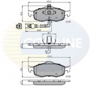 Комплект тормозных колодок COMLINE CBP1514