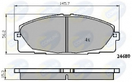 Комплект тормозных колодок COMLINE CBP01706