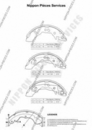 Тормозные колодки NPS H350I02