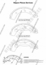Тормозные колодки NPS H350I16