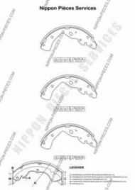 Тормозные колодки NPS M350A20