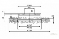 Тормозной диск ASHUKI 0990-1108