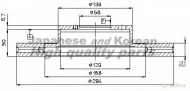 Тормозной диск ASHUKI 0990-5107