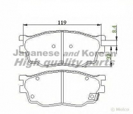Комплект тормозных колодок ASHUKI M050-35
