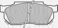 Комплект тормозных колодок BORG & BECK BBP1369