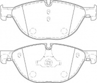 Комплект тормозных колодок WAGNER WBP25045A