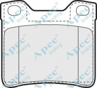 Комплект тормозных колодок APEC braking PAD906