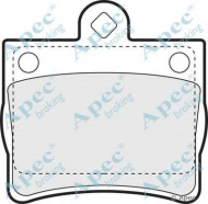 Комплект тормозных колодок APEC braking PAD967