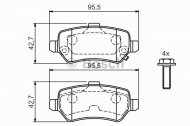 Комплект тормозных колодок BOSCH 0 986 424 646