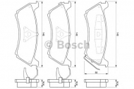 Комплект тормозных колодок BOSCH 0 986 424 648