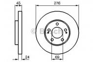 Тормозной диск BOSCH 0 986 479 035