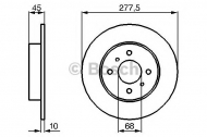 Тормозной диск BOSCH 0 986 479 105