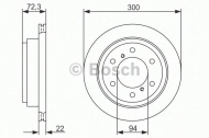Тормозной диск BOSCH 0 986 479 373