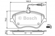 Комплект тормозных колодок BOSCH 0 986 494 098