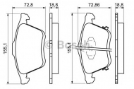 Комплект тормозных колодок BOSCH 0 986 494 149