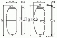 Комплект тормозных колодок BOSCH 0 986 494 150