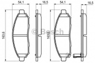 Комплект тормозных колодок BOSCH 0 986 494 151