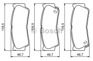 Комплект тормозных колодок BOSCH 0 986 494 230
