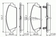 Комплект тормозных колодок BOSCH 0 986 494 414
