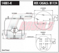 Баллон пневматической рессоры CASALS B1124