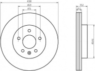 Тормозной диск HELLA PAGID 8DD 355 109-651