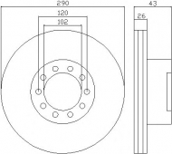 Тормозной диск HELLA PAGID 8DD 355 117-601