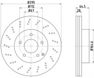 Тормозной диск HELLA PAGID 8DD 355 114-391