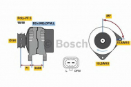 Генератор BOSCH 0 986 080 100