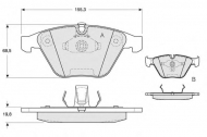 Комплект тормозных колодок PROCODIS FRANCE PF1325