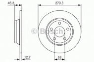 Тормозной диск BOSCH 0 986 479 889