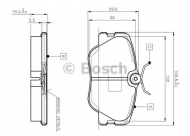 Комплект тормозных колодок BOSCH 0 986 TB2 008