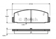 Комплект тормозных колодок BOSCH 0 986 TB2 095