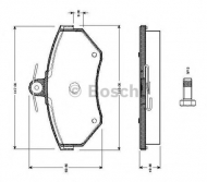 Комплект тормозных колодок BOSCH 0 986 TB2 311