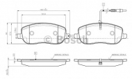 Комплект тормозных колодок BOSCH 0 986 TB2 418